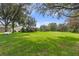 Spacious backyard with lush lawn and large trees at 4077 Greystone Dr, Clermont, FL 34711