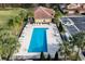 Aerial view of community pool and surrounding area at 5448 Via Appia Way, Sanford, FL 32771