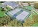 Aerial view of community tennis courts at 5502 Bounty Cir, Tavares, FL 32778