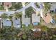 Directly above view of home and surrounding houses and yards at 9033 Laurel Ridge Dr, Mount Dora, FL 32757