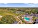 Aerial view of community pool and recreational areas at 16967 Se 93Rd Cuthbert Cir, The Villages, FL 32162