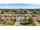 Aerial view of a residential neighborhood with houses and palm trees at 16967 Se 93Rd Cuthbert Cir, The Villages, FL 32162