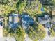 Aerial view of single Gathering home in residential neighborhood at 1101 Lantana Dr, Eustis, FL 32726