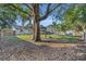 Large backyard with mature trees and pergola at 1101 Lantana Dr, Eustis, FL 32726