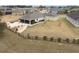 Aerial view of home, highlighting the backyard and surrounding landscape at 11189 Roz Way, Oxford, FL 34484