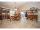 Spacious dining area with access to the backyard at 11189 Roz Way, Oxford, FL 34484