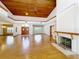 Spacious living room with hardwood floors, fireplace and high ceilings at 1130 Elysium Blvd, Mount Dora, FL 32757