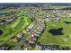 Birds-eye view of home and surrounding golf course community at 12213 Se 176Th Loop, Summerfield, FL 34491