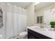 Clean bathroom with shower and tub combination at 1257 Challenge Dr, Davenport, FL 33896