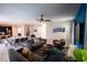 Open concept design connects the living room and dining area for easy entertaining at 1257 Challenge Dr, Davenport, FL 33896