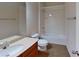 Bathroom with tub, shower, and single vanity at 1350 Cavender Creek Rd, Minneola, FL 34715