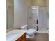 Bathroom with shower, toilet and vanity at 1350 Cavender Creek Rd, Minneola, FL 34715