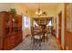 Dining area with a wood table and chairs, built-in hutch at 1420 Anderson St, Clermont, FL 34711