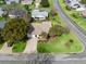 Bird's-eye view of a single-story house with a spacious yard at 2001 Cordero Ct, The Villages, FL 32159
