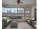Comfortable patio with modern furniture and great views at 21122 Lionheart Dr, Leesburg, FL 34748