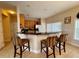 Kitchen with breakfast bar and modern finishes at 2185 Victoria Dr, Davenport, FL 33837