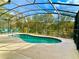 Beautiful screened-in pool with tranquil nature views at 2185 Victoria Dr, Davenport, FL 33837