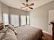 Bedroom with hardwood floors and bay window at 41913 Cassia St, Eustis, FL 32736