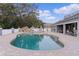 Large kidney-shaped pool with paver deck at 5055 County Road 125 # B1, Wildwood, FL 34785