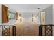 Living room with built in shelving and a view of bathroom at 5938 Marlberry Dr, Orlando, FL 32819