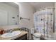 Small bathroom with toilet and shower at 742 Franklin Ct, Haines City, FL 33844