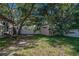 Large backyard with shed and mature trees at 1333 Lakeview Dr, Clermont, FL 34711