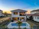 Modern rectangular pool with patio at 16254 Ravenna Ct, Bella Collina, FL 34756