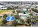 Aerial view of Stonecrest community, showing amenities and landscaping at 16904 Se 110Th Court Rd, Summerfield, FL 34491