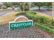 Crest Club community entrance sign with landscaping at 16904 Se 110Th Court Rd, Summerfield, FL 34491