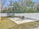 Fenced backyard with patio and trampoline at 1805 Jefferson Dr, Mount Dora, FL 32757