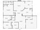 Detailed floor plan of the house showing various rooms and dimensions at 1805 Jefferson Dr, Mount Dora, FL 32757