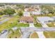 Aerial view showcases house and surrounding neighborhood at 21524 Queen Anne Ct, Leesburg, FL 34748