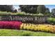 Arlington Ridge entrance sign with landscaping at 26715 Manassas Dr, Leesburg, FL 34748