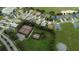 Aerial view of community tennis courts at 26715 Manassas Dr, Leesburg, FL 34748