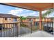 Private balcony overlooking community with patio and pool views at 2713 Impala Ln, Kissimmee, FL 34746