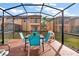 Spacious screened patio, perfect for outdoor dining at 2713 Impala Ln, Kissimmee, FL 34746