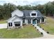 Aerial view of house, showing its size and landscaping at 3493 Edwards Road, Lady Lake, FL 32159