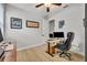 Bright home office with a desk, chair, and ample natural light at 4637 Cragmere Loop, Clermont, FL 34711