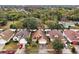 Aerial view of a residential neighborhood with houses and lush greenery at 7872 Niagara Falls Ct, Orlando, FL 32825