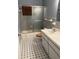 Bathroom with shower/tub combo and black and white floor at 1220 Beulah Rd, Winter Garden, FL 34787