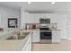 Modern kitchen with stainless steel appliances and granite countertops at 2005 Palo Alto Ave, The Villages, FL 32159