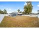 Large backyard with two sheds and privacy fence at 2555 Sw 154Th Place Rd, Ocala, FL 34473