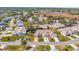 Community view showing home location, landscaping, and nearby lake at 26607 Racquet Cir, Leesburg, FL 34748