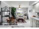 Cozy breakfast nook with view of the backyard, and adjacent to kitchen at 27039 Racquet Cir, Leesburg, FL 34748