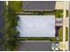 Directly above view of house highlighting roofline and landscaping at 6342 Sanders Grove Cir, Okahumpka, FL 34762