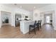 Modern kitchen with stainless steel appliances and an island at 6764 Mary Loop, The Villages, FL 34762
