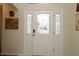 White interior door with beveled glass panels at 9059 Se 177Th Grassmere St, The Villages, FL 32162