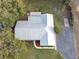 Aerial view of the house, showcasing its layout and yard at 10406 Lakeshore Dr, Clermont, FL 34711