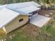 Backyard patio and screened porch view from above at 10406 Lakeshore Dr, Clermont, FL 34711