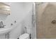 Clean bathroom with shower and toilet at 10406 Lakeshore Dr, Clermont, FL 34711